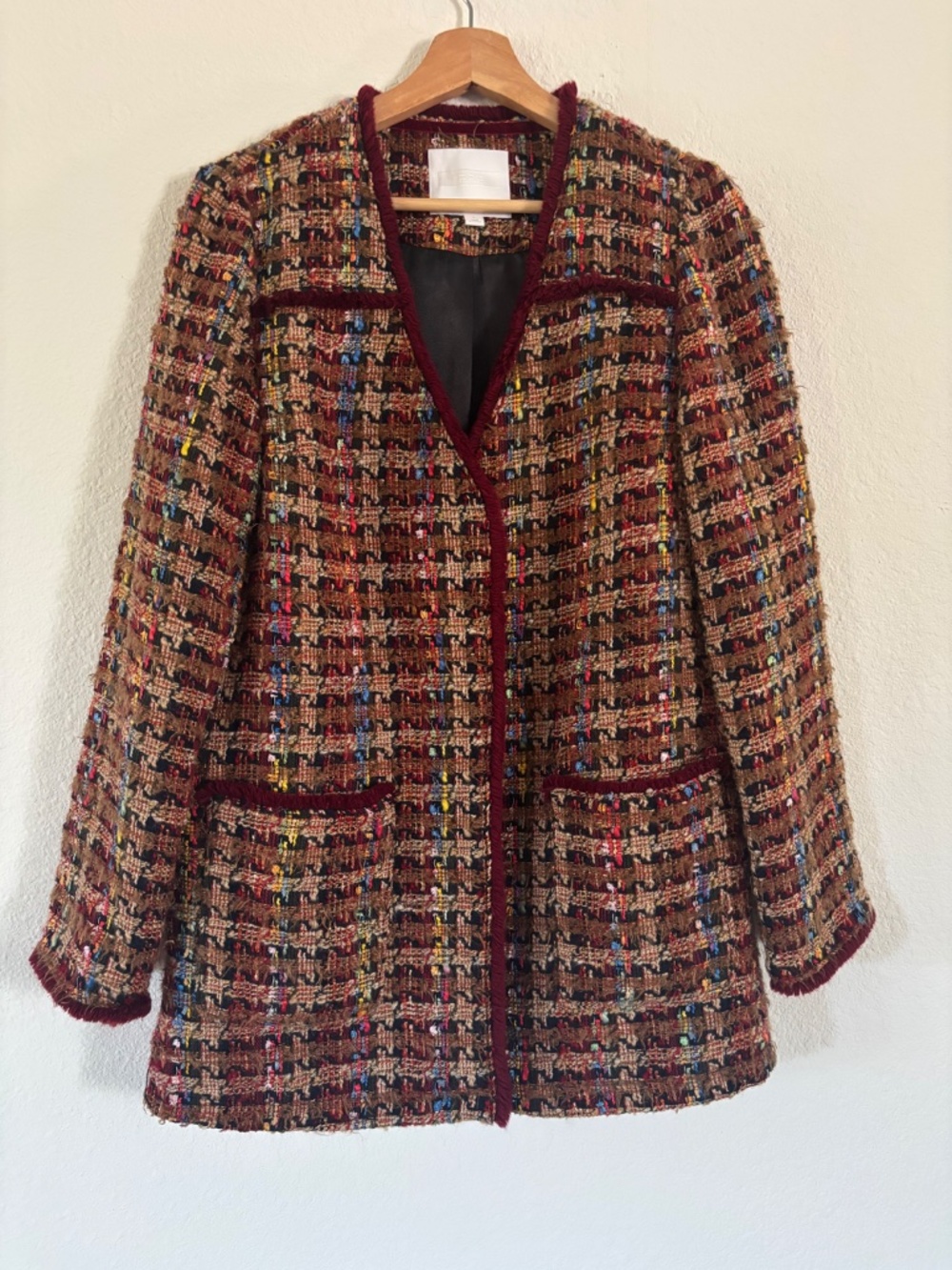 ANTHROPOLOGIE ETT:TWA • Harlequin Tweed Blazer Coat - Picture 5 of 9